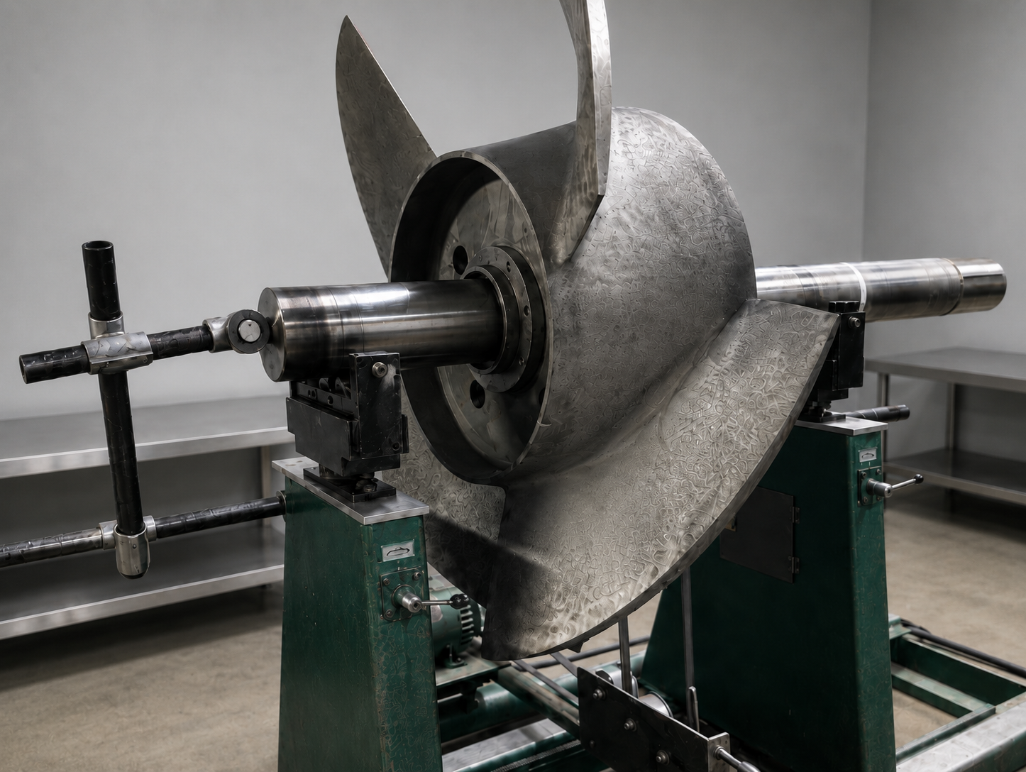Impulsor en máquina de balanceo dinámico IRD — Turbomaq